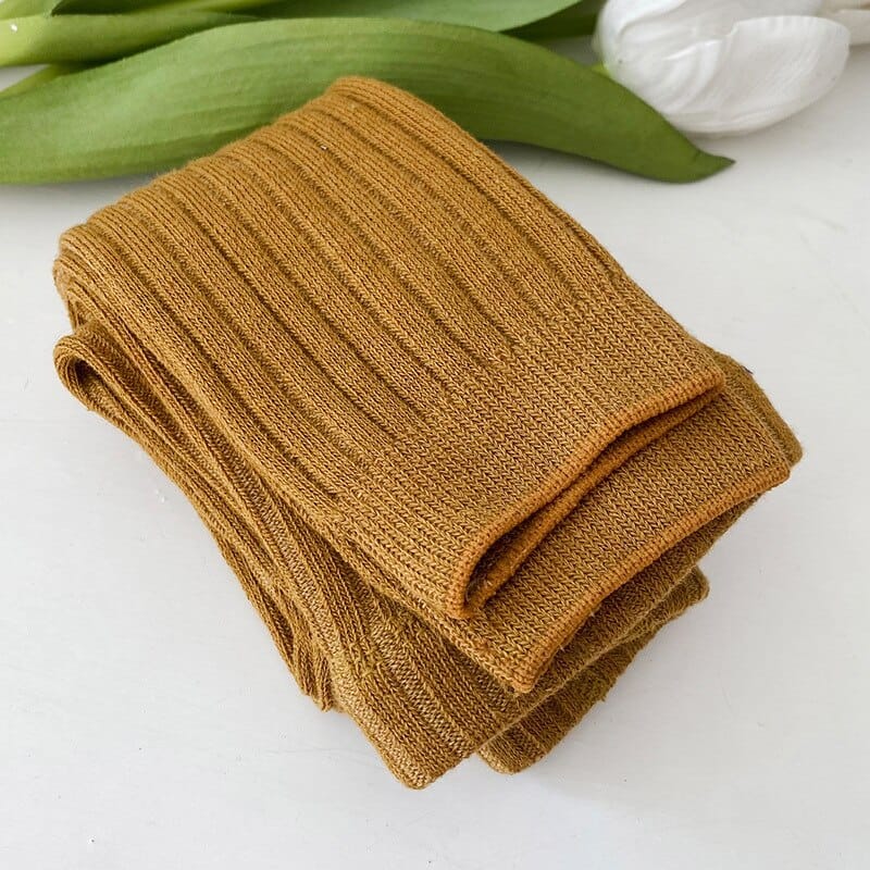 ベビー用靴下・タイツ Yellow / S for 6-12M ベビー キッズ リブ レギンスパンツ ユニセックス【mh0002491】