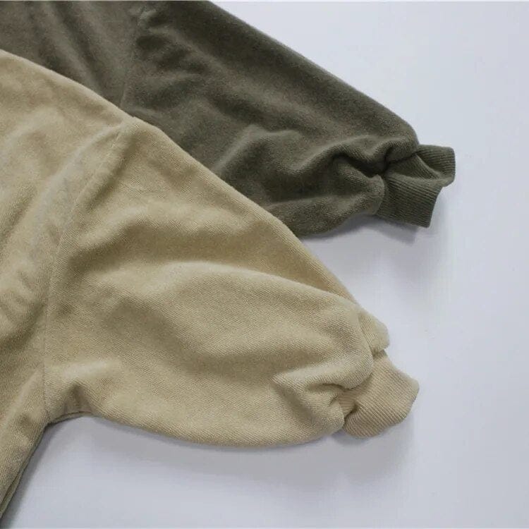 長袖Tシャツ キッズ レターロゴ ルーズ スウェット トレーナー
