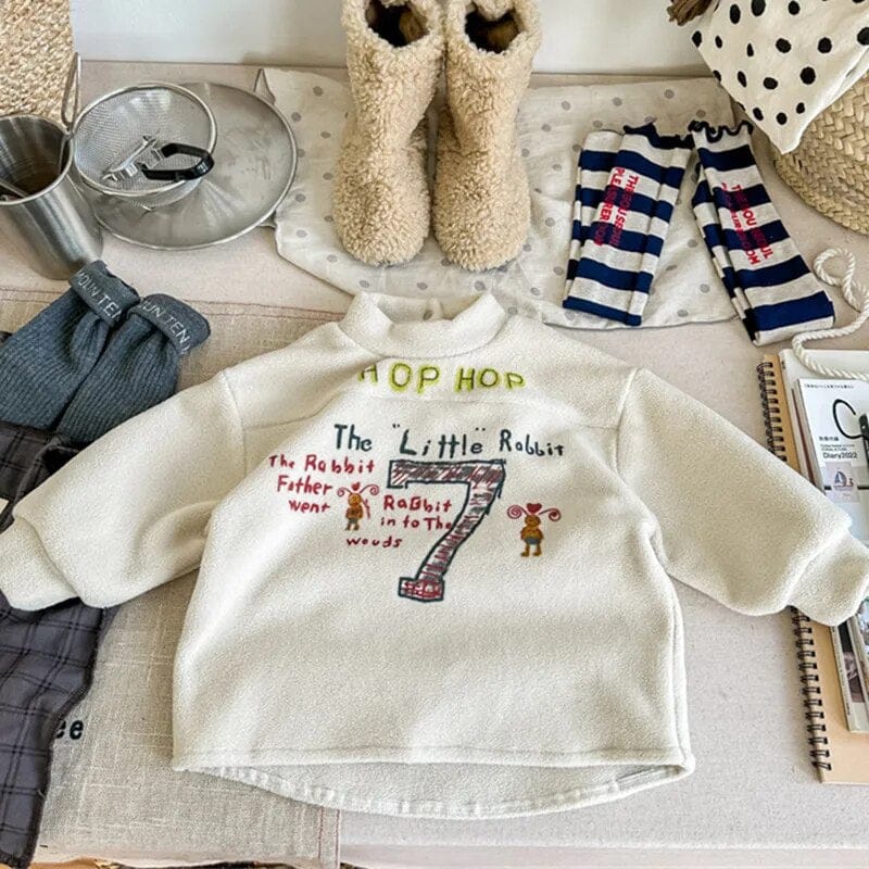 長袖Tシャツ キッズプルオーバー フリースハイネックトップス スウェットシャツ プリントロゴ 3カラー ボーイズ 男の子 子供服