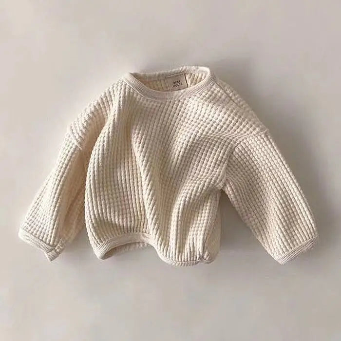 長袖Tシャツ beige / 6M  66cm ベビートップス ワッフル 長袖 Tシャツ シンプルベーシック 3カラー