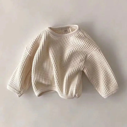 長袖Tシャツ beige / 6M  66cm ベビートップス ワッフル 長袖 Tシャツ シンプルベーシック 3カラー