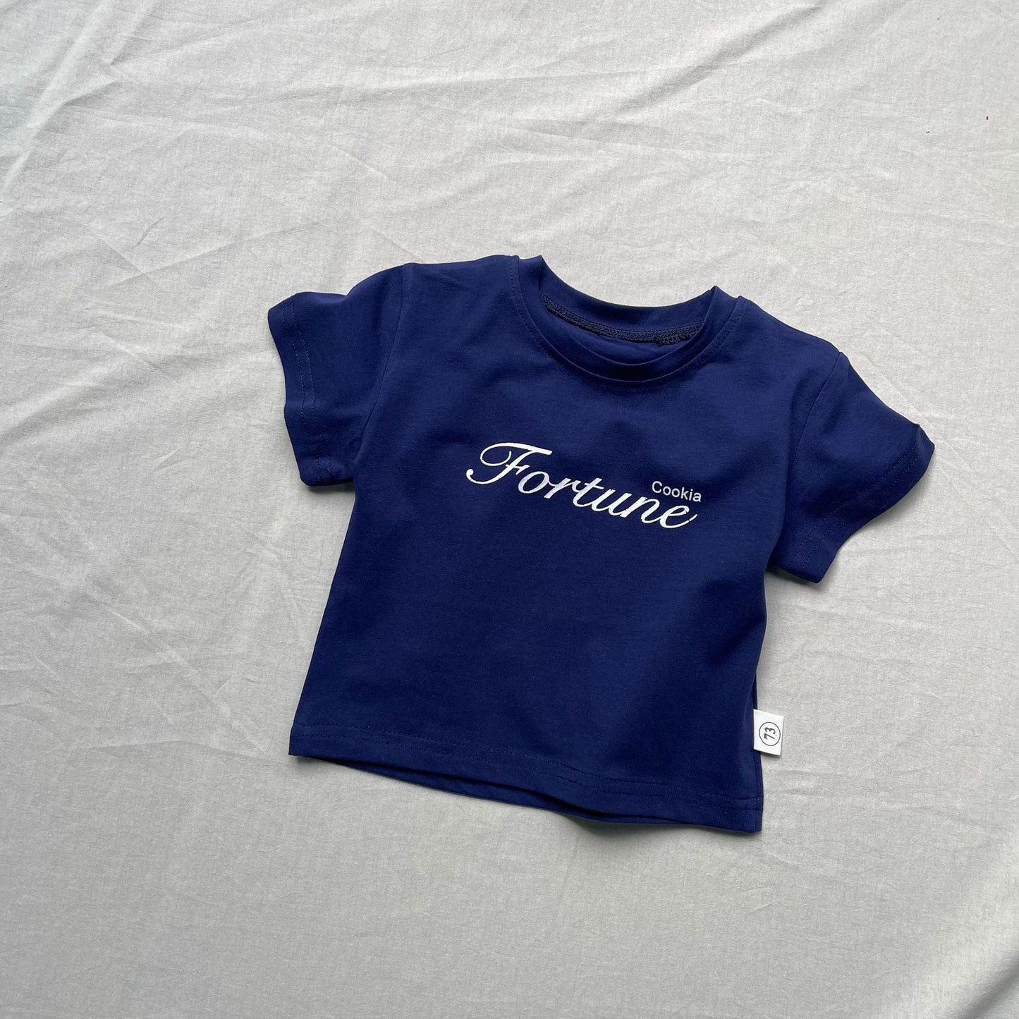 半袖Tシャツ Dark Blue / 73cm ベビートップスレターロゴプリント半袖Tシャツ【mh0009165】