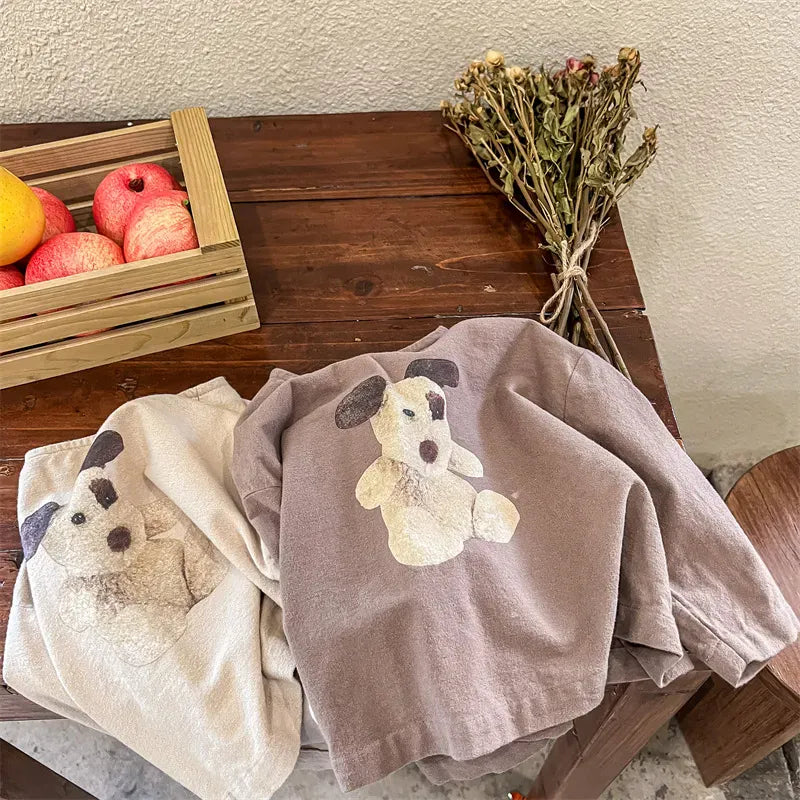 長袖Tシャツ キッズ 犬 いぬ DOG 長袖 Tシャツ トップス