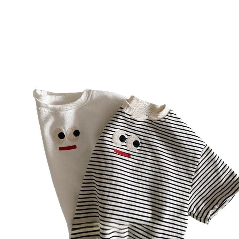 半袖Tシャツ embroidered big eyes T-shirt【mh0009522】