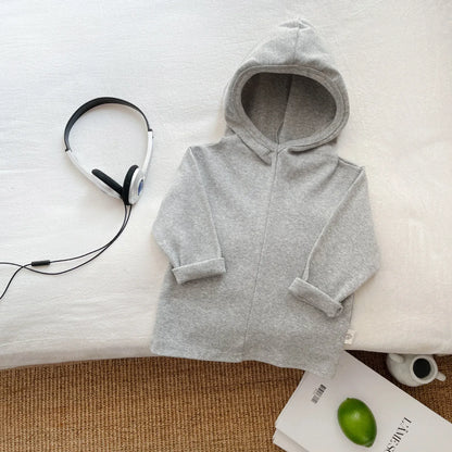 長袖Tシャツ Gray / 9M  73CM / 取り寄せ（7〜21日） キッズトップス フーディシンプルスウェットシャツ【mh0008706】