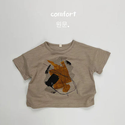 半袖Tシャツ khaki / 12M  80cm キッズトップス 半袖Tシャツ デザインプリント 2カラー