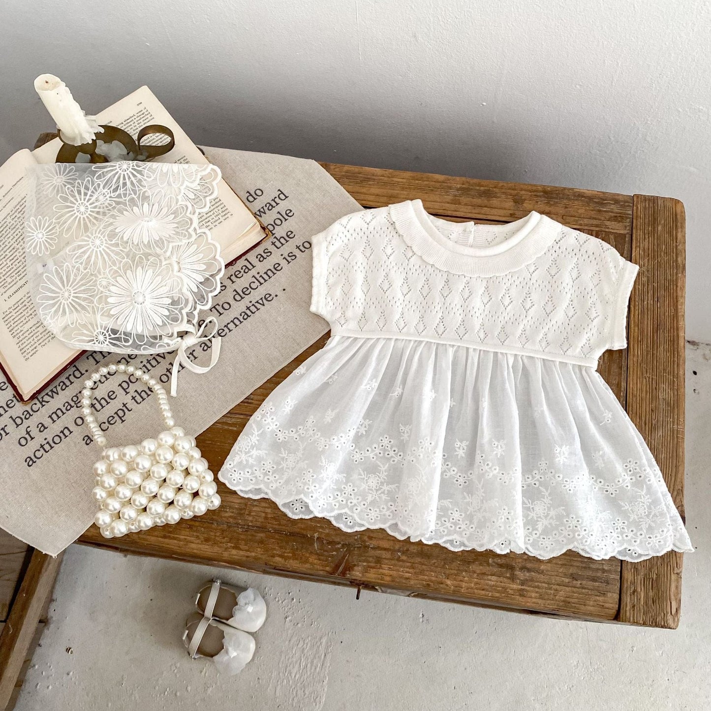 半袖Tシャツ 半袖サマーニットドッキングチュニックトップス【mh0010172】