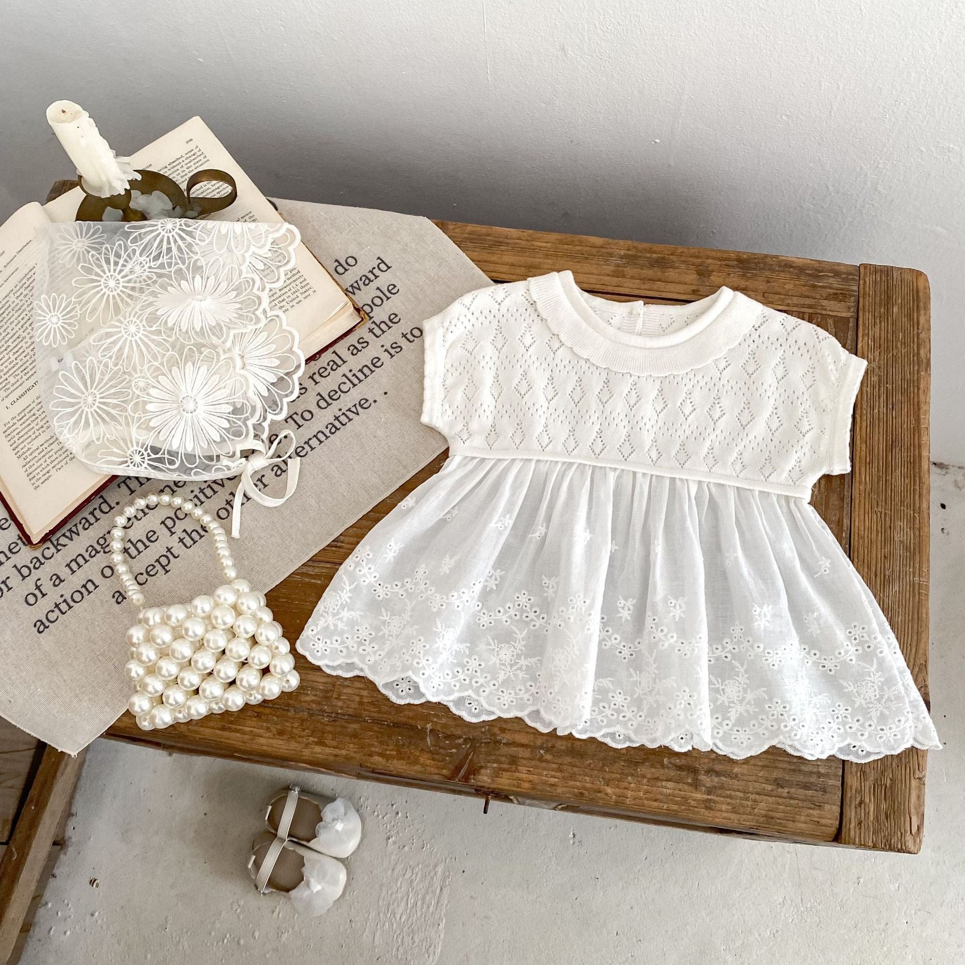 半袖Tシャツ 半袖サマーニットドッキングチュニックトップス【mh0010172】