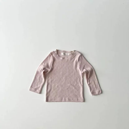 長袖Tシャツ pink / 9M  73CM ベビーキッズトップス リボン/フラワー/ハートプリント長袖Tシャツ【mh0007735】