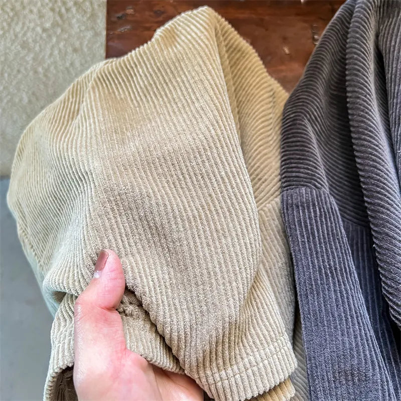 長袖Tシャツ キッズ レターロゴ コーデュロイ スウェット 長袖 Tシャツ