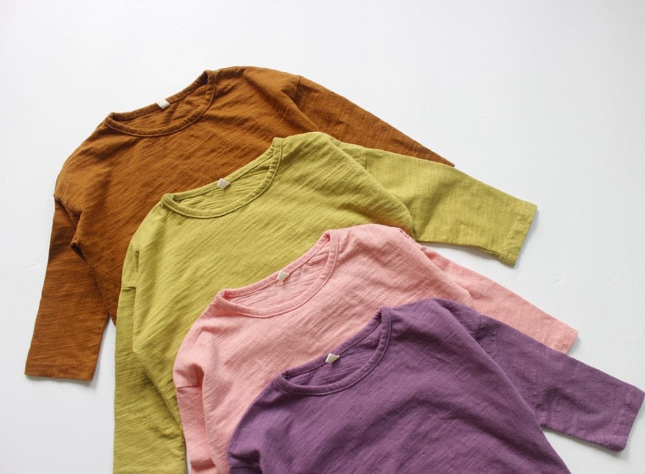 長袖Tシャツ キッズ シンプル 長袖 Tシャツ