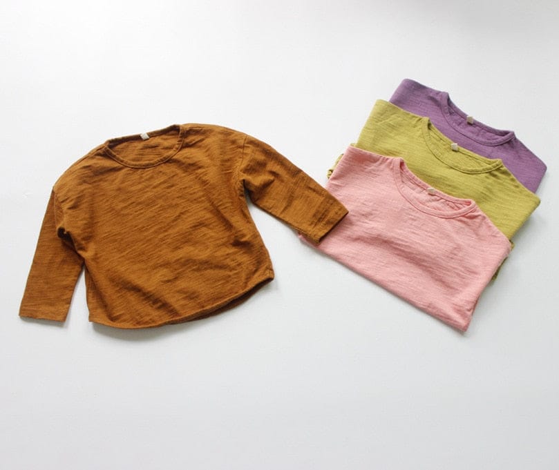長袖Tシャツ キッズ シンプル 長袖 Tシャツ