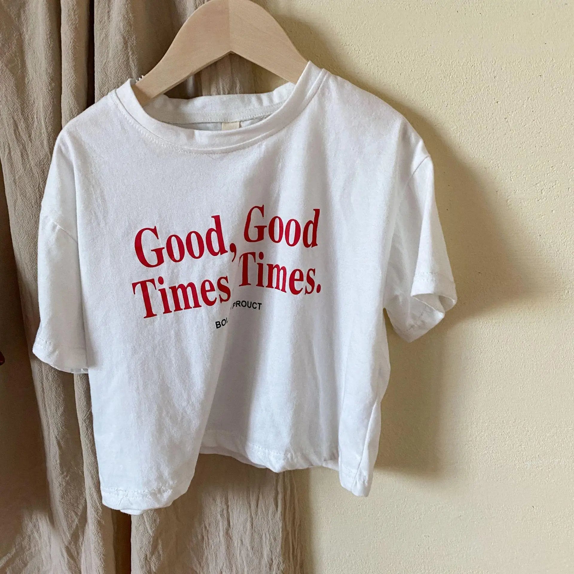 半袖Tシャツ キッズトップス 半袖Tシャツ レターロゴプリント 2カラー