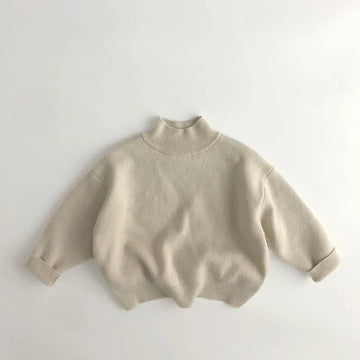 長袖Tシャツ キッズトップス ニットフリース ハイネックTシャツ 長袖カットソー 無地 ボーダー 3カラー ユニセックス 男の子 女の子 子供服