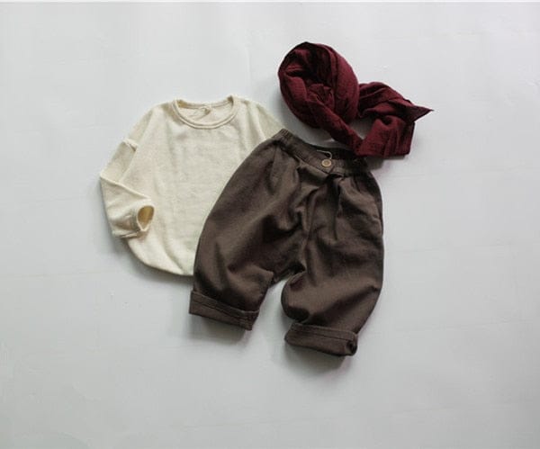 長袖Tシャツ キッズ服 長袖 Tシャツ シンプル ベーシック ルーズ 無地 アーミーグリーン ベージュ ラベンダー 3色 男の子 女の子