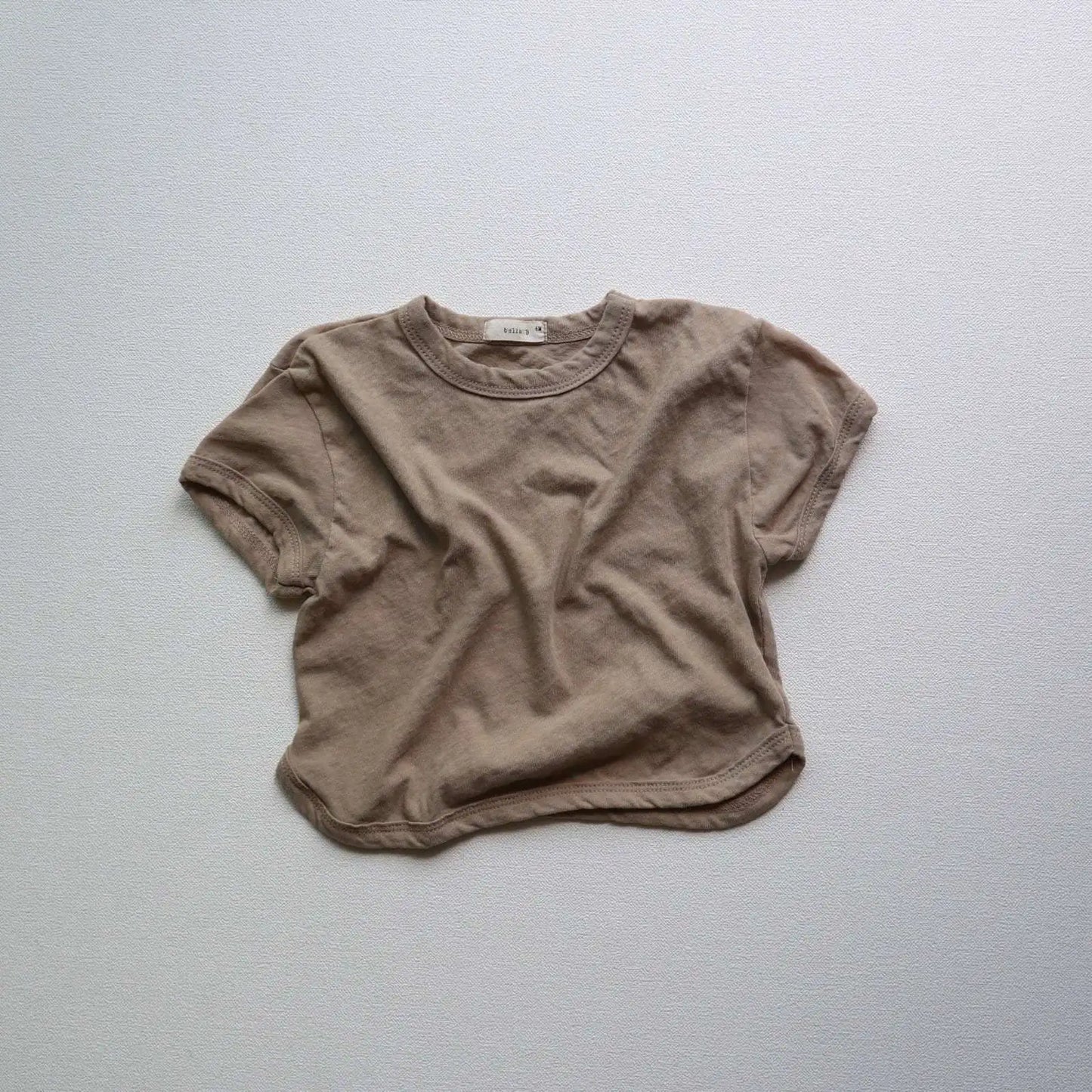 半袖Tシャツ ベビートップス 半袖Tシャツ くすみカラー シンプルベーシック 3カラー【mh0004765】