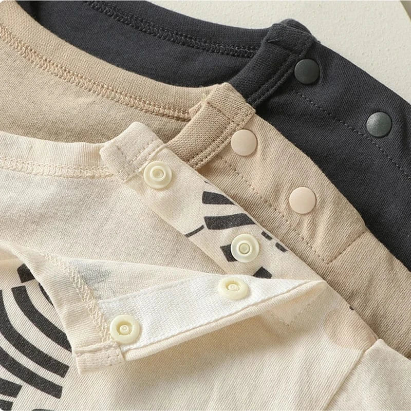 半袖Tシャツ ベビーキッズトップス 半袖Tシャツ しまうまプリント 3カラー【mh0006525】