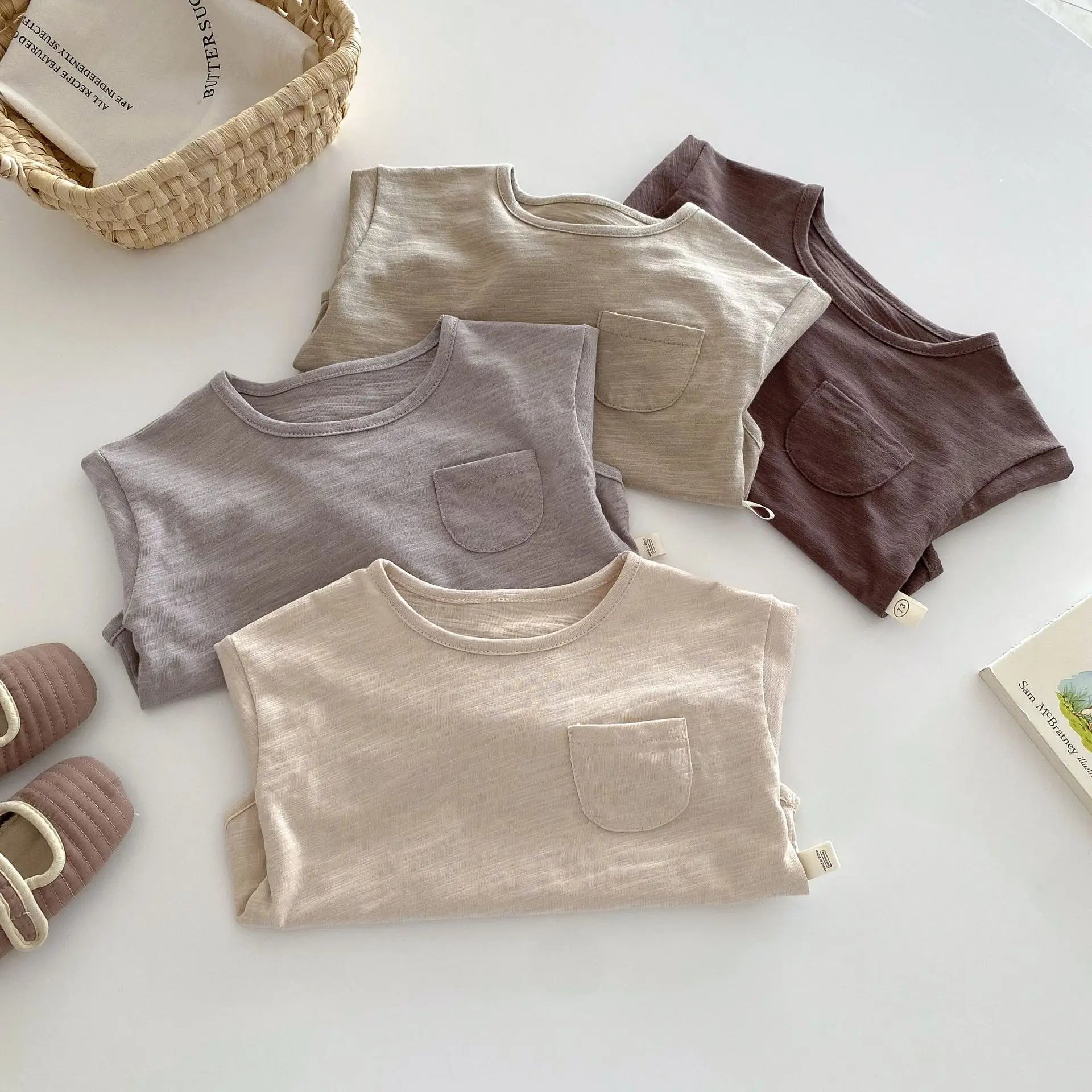 長袖Tシャツ ベビーキッズトップス 長袖Tシャツ シンプルベーシック 4カラー【mh0006376】