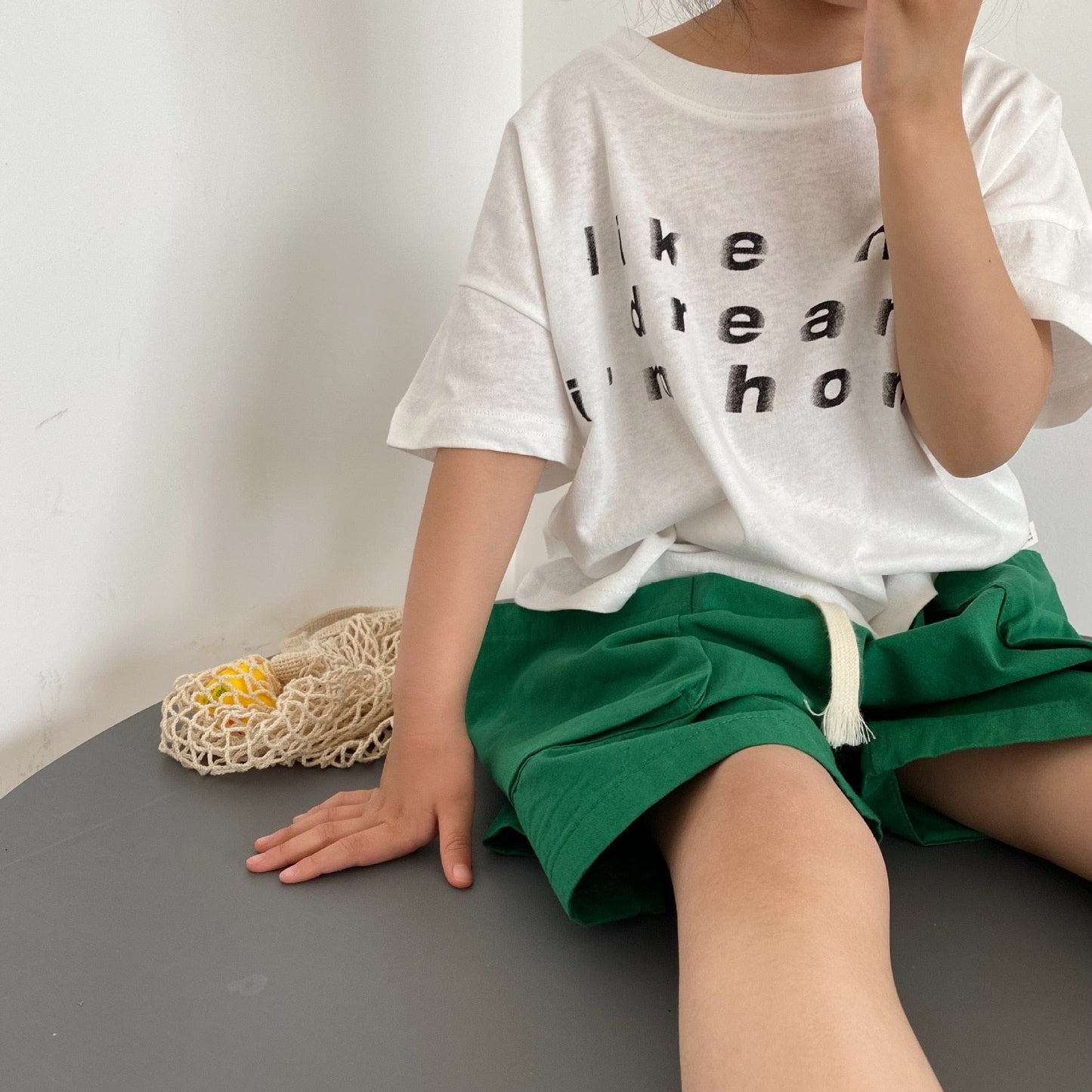 半袖Tシャツ キッズ レターロゴ プリント 半袖 Tシャツ トップス ボーイズ 6541B