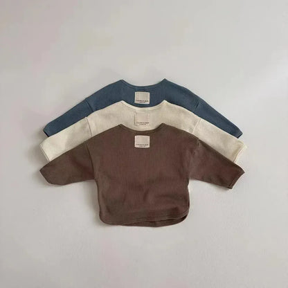 長袖Tシャツ ベビートップス シンプルベーシック長袖Tシャツ【mh-0008514】