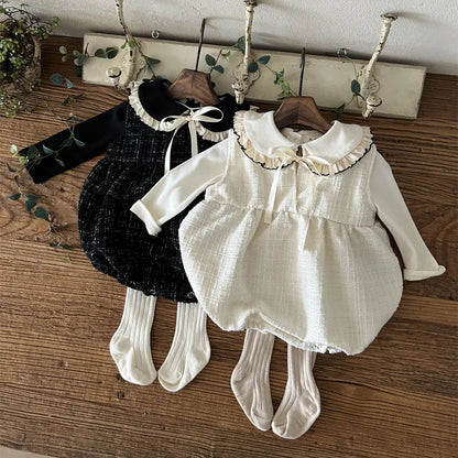 長袖Tシャツ ベビートップス ビッグフリル襟長袖Tシャツブラウス【mh0008025】