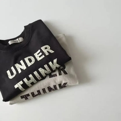 長袖Tシャツ ベビートップス レターロゴプリント長袖Tシャツ【mh0008584】