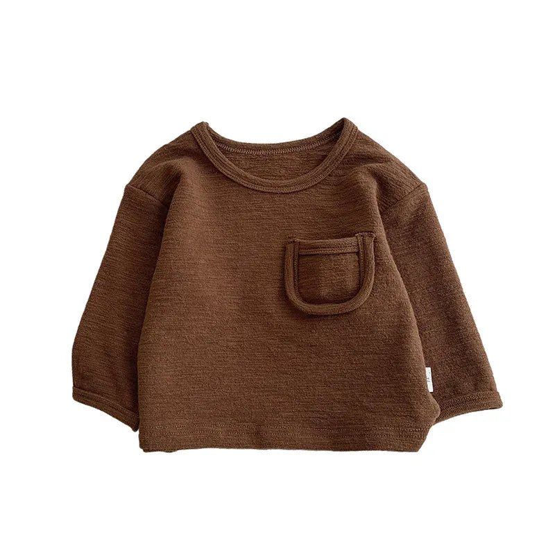 長袖Tシャツ ベビーキッズトップス シンプル長袖Tシャツ【mh0008694】