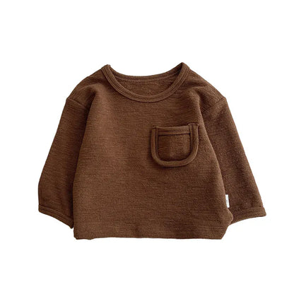 長袖Tシャツ ベビーキッズトップス シンプル長袖Tシャツ【mh0008694】