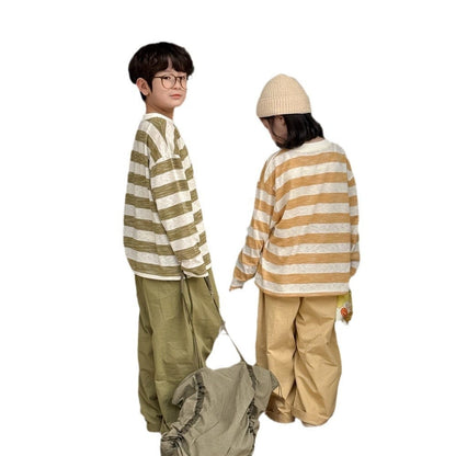 長袖Tシャツ キッズトップス ボーダー長袖Tシャツ【mh0009112】