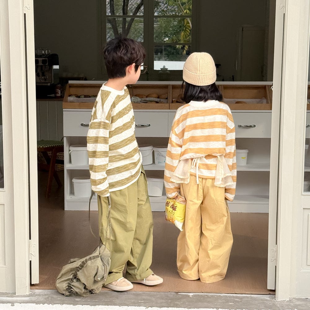 長袖Tシャツ キッズトップス ボーダー長袖Tシャツ【mh0009112】