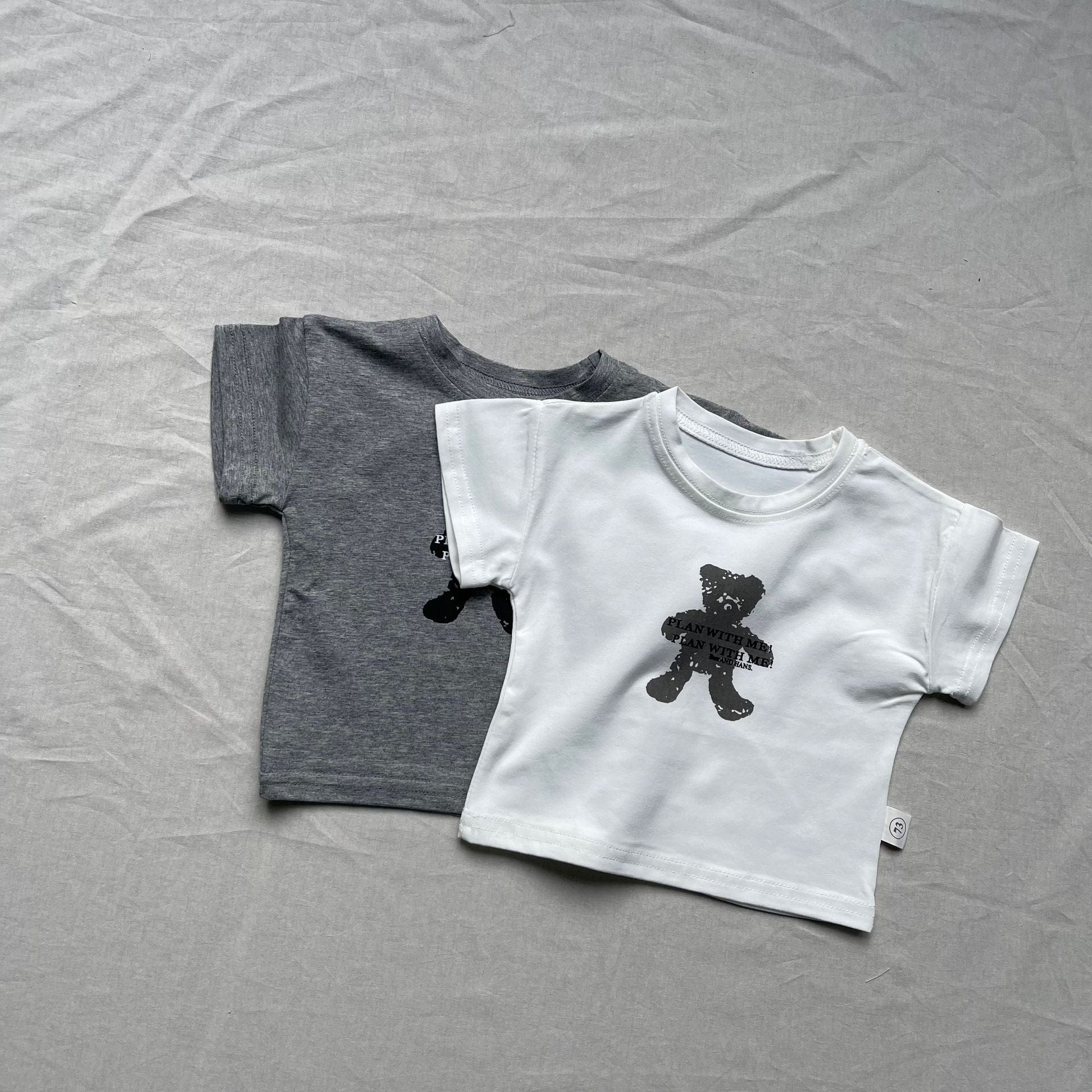 半袖Tシャツ ベビートップス くまベアプリント半袖Tシャツ【mh0009161】