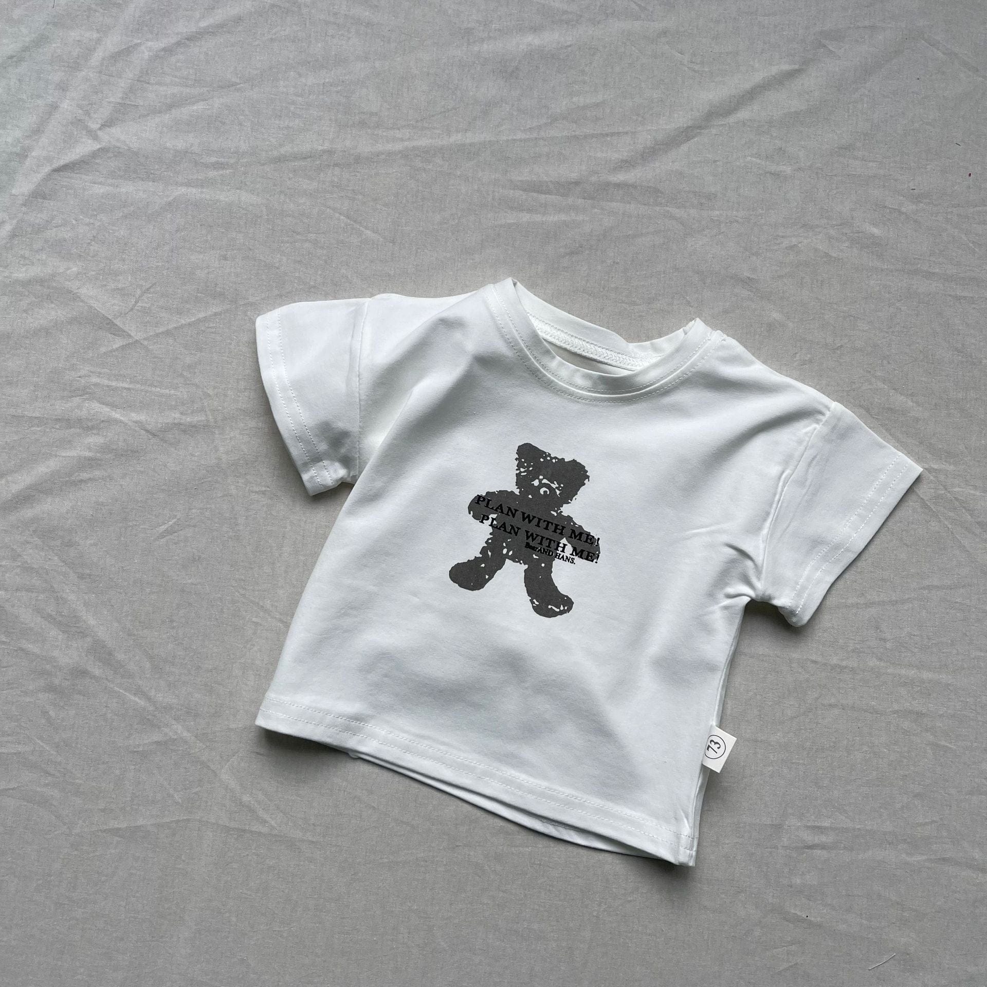半袖Tシャツ ベビートップス くまベアプリント半袖Tシャツ【mh0009161】
