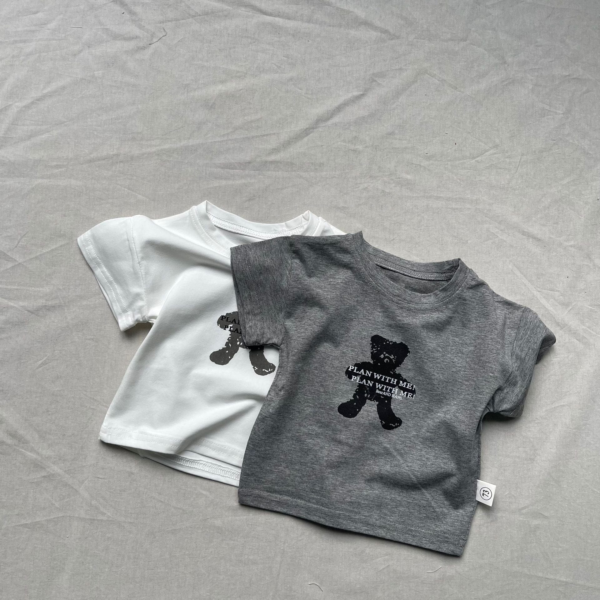 半袖Tシャツ ベビートップス くまベアプリント半袖Tシャツ【mh0009161】