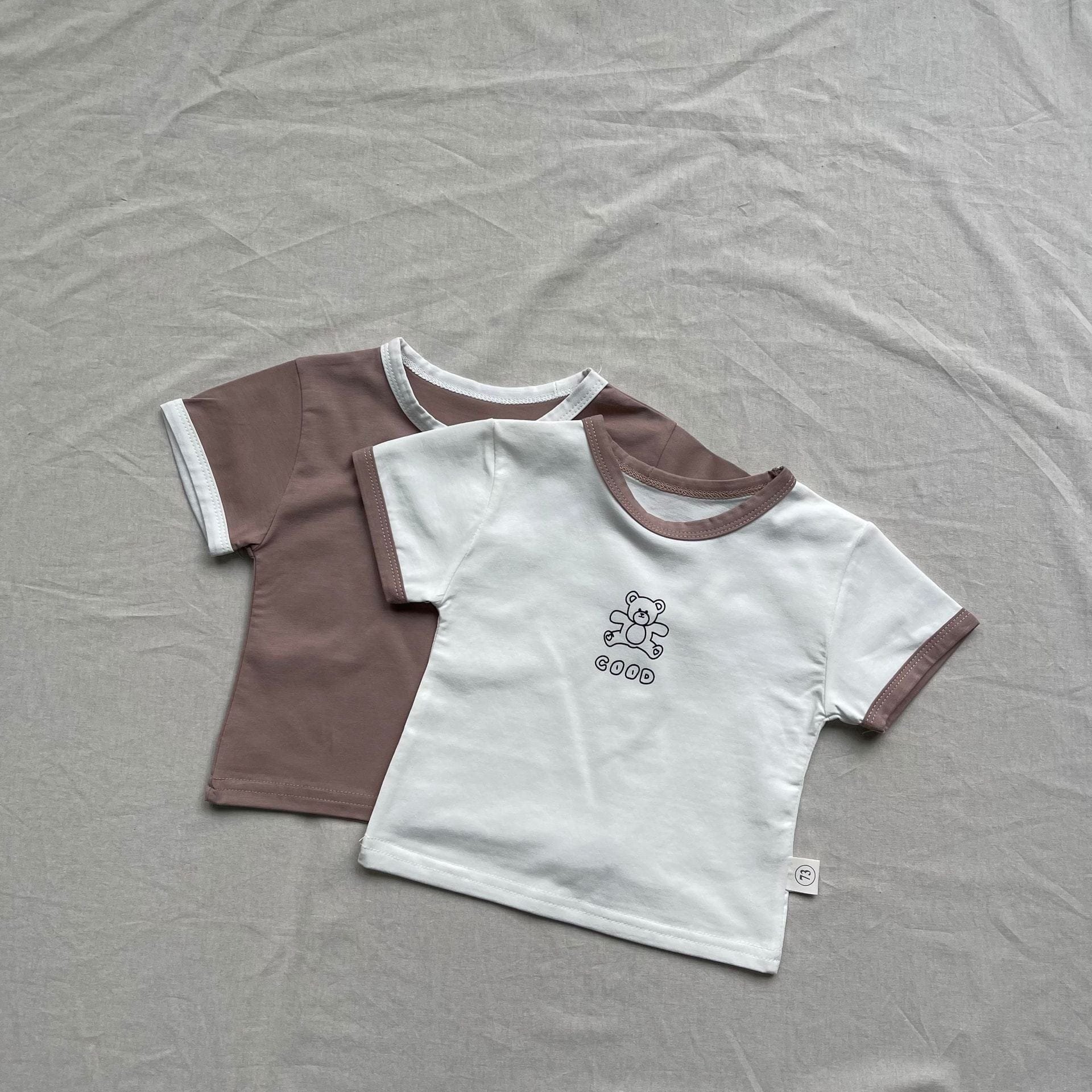 半袖Tシャツ ベアくまプリント半袖Tシャツ【mh0009268】