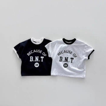 半袖Tシャツ ロゴプリント半袖バイピングTシャツ【mh0010372】