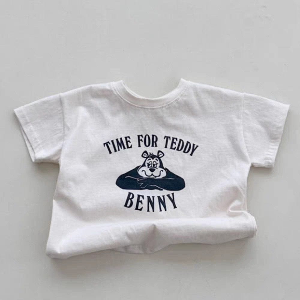 半袖Tシャツ ドッグ/ベアくまプリント半袖Tシャツ【mh0010374】