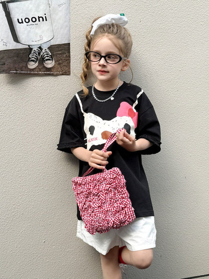 半袖Tシャツ プリント半袖Tシャツ/ショートパンツ【mh0010381】