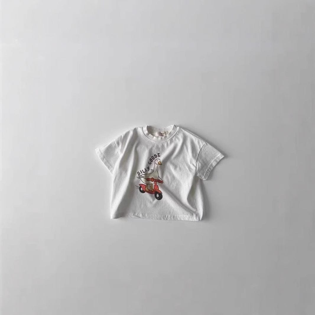 半袖Tシャツ あひるスクータープリント半袖Tシャツ【mh0010410】