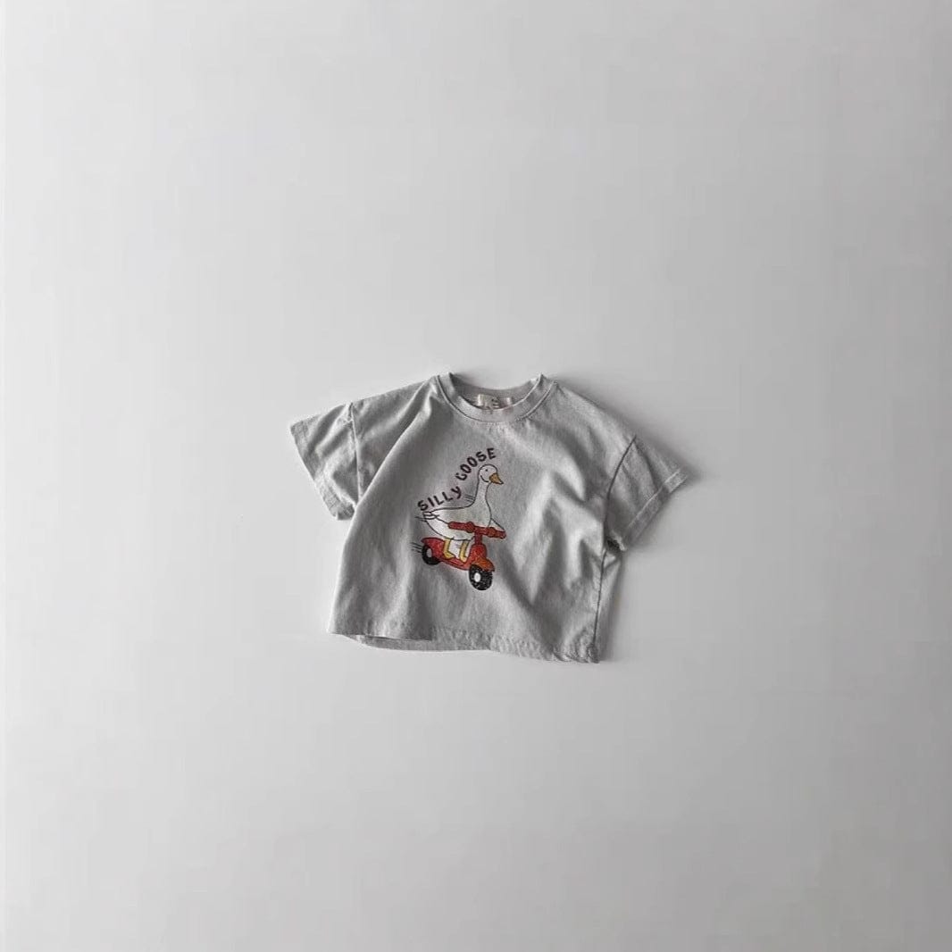 半袖Tシャツ あひるスクータープリント半袖Tシャツ【mh0010410】