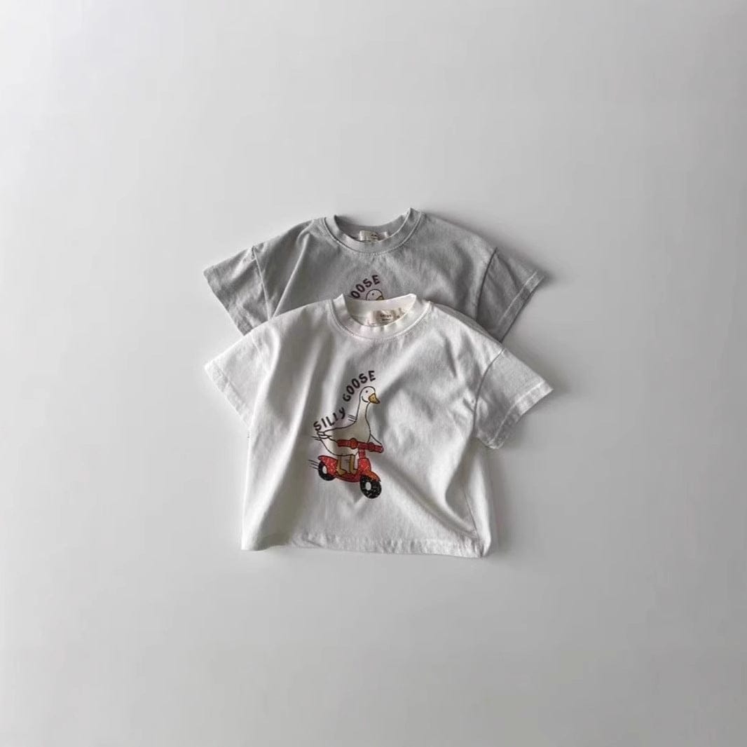 半袖Tシャツ あひるスクータープリント半袖Tシャツ【mh0010410】