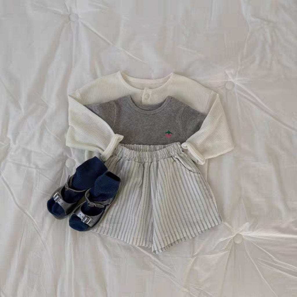 半袖Tシャツ いちご刺繍半袖カットソーTシャツ【mh0010411】