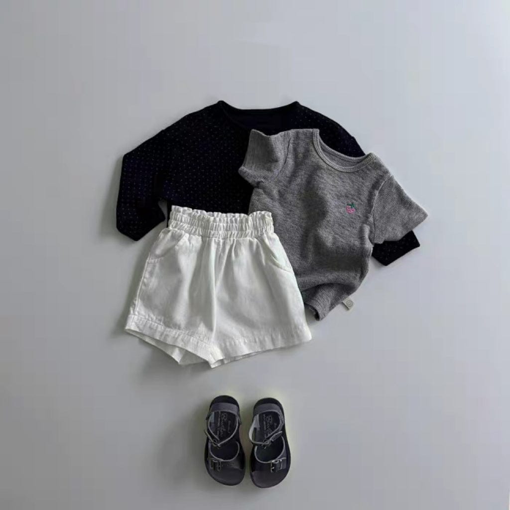 半袖Tシャツ いちご刺繍半袖カットソーTシャツ【mh0010411】