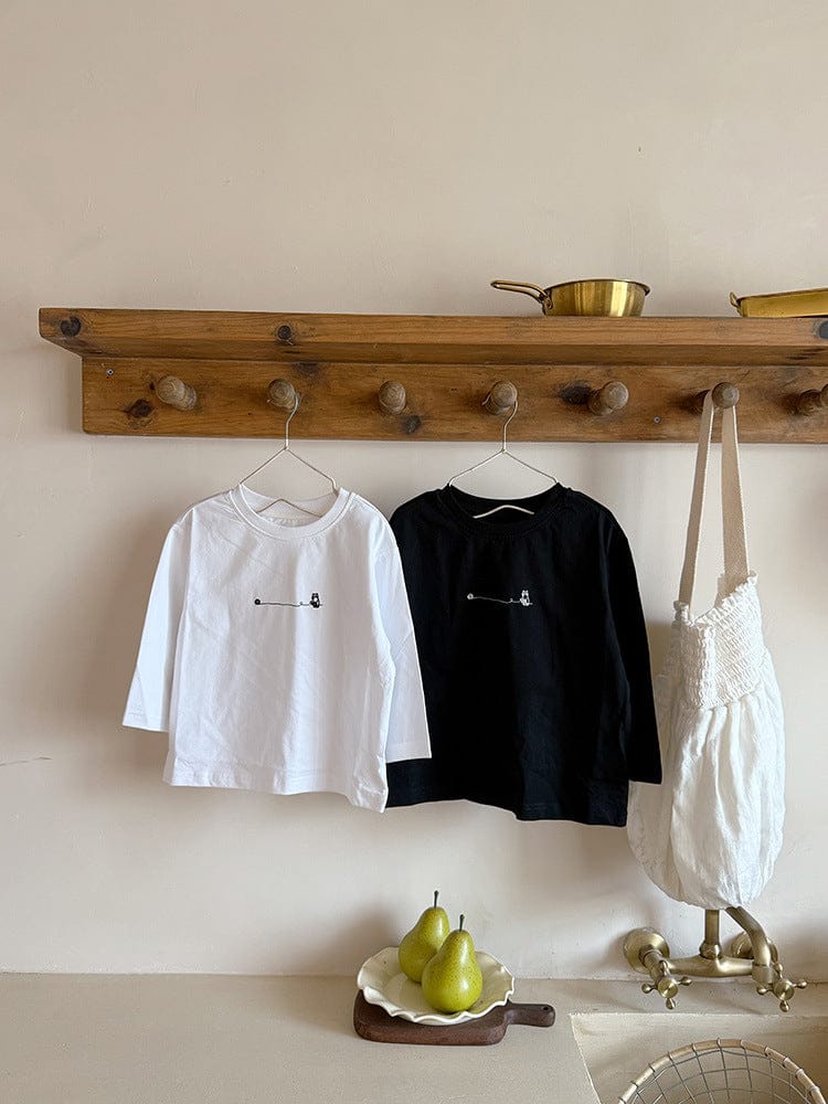 長袖Tシャツ プリントワンポイント長袖Tシャツ【mh0010571】