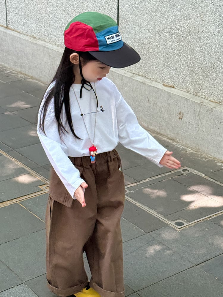 長袖Tシャツ プリントワンポイント長袖Tシャツ【mh0010571】