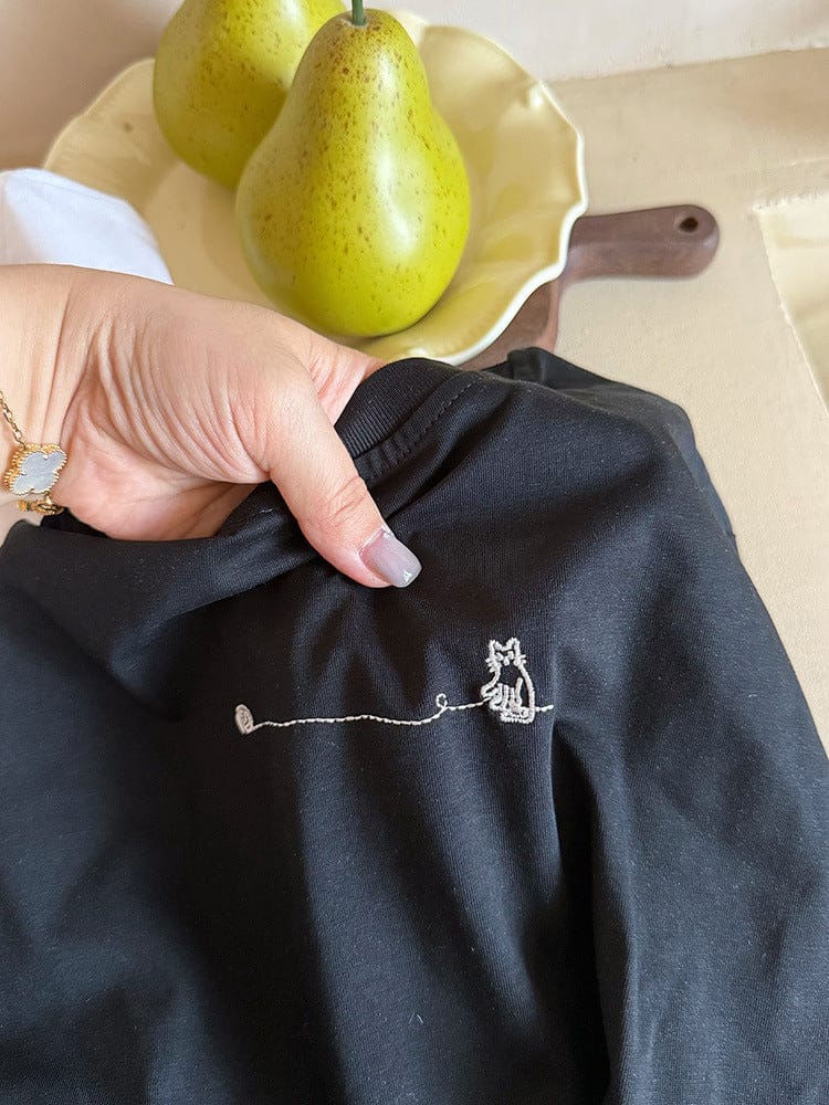 長袖Tシャツ プリントワンポイント長袖Tシャツ【mh0010571】