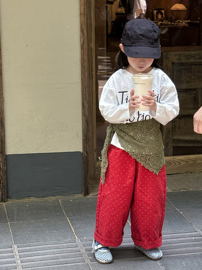 長袖Tシャツ レターロゴプリント長袖Tシャツ【mh0010579】