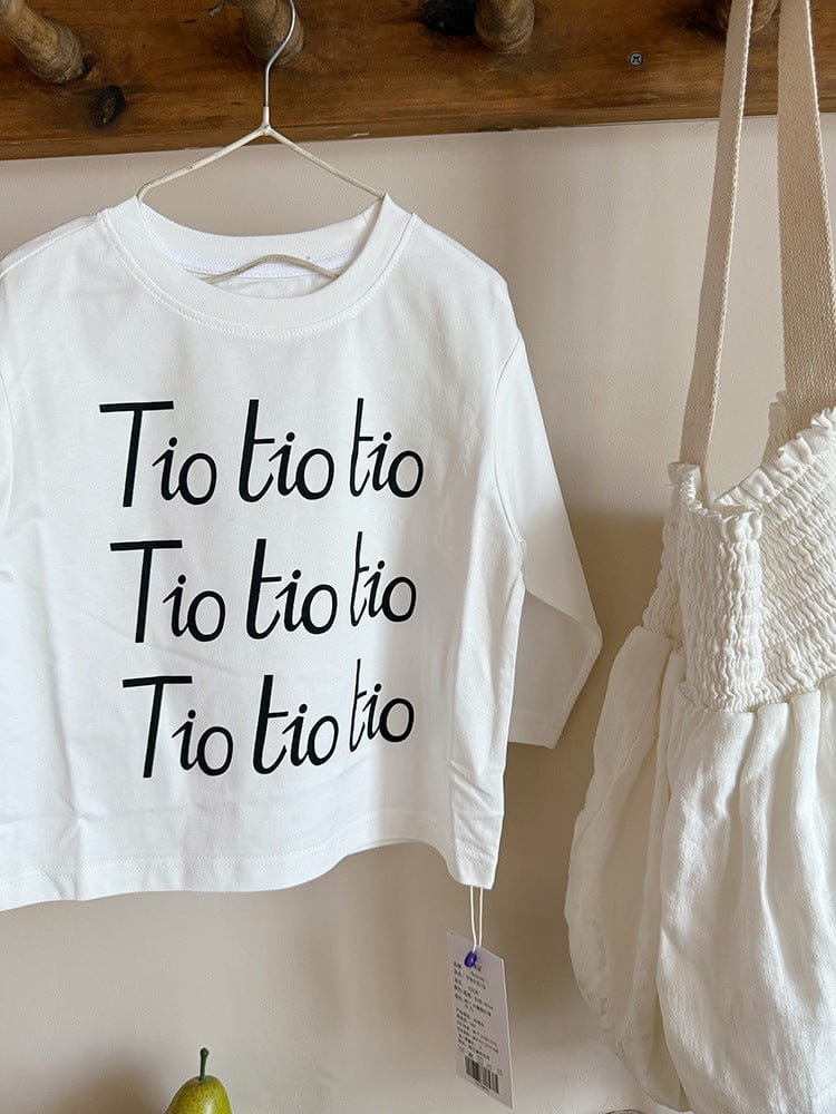 長袖Tシャツ レターロゴプリント長袖Tシャツ【mh0010579】