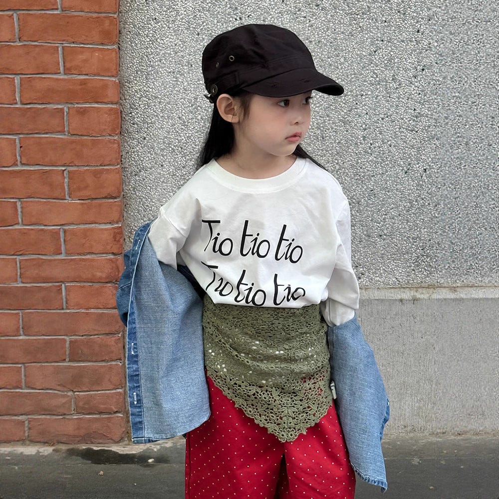 長袖Tシャツ レターロゴプリント長袖Tシャツ【mh0010579】