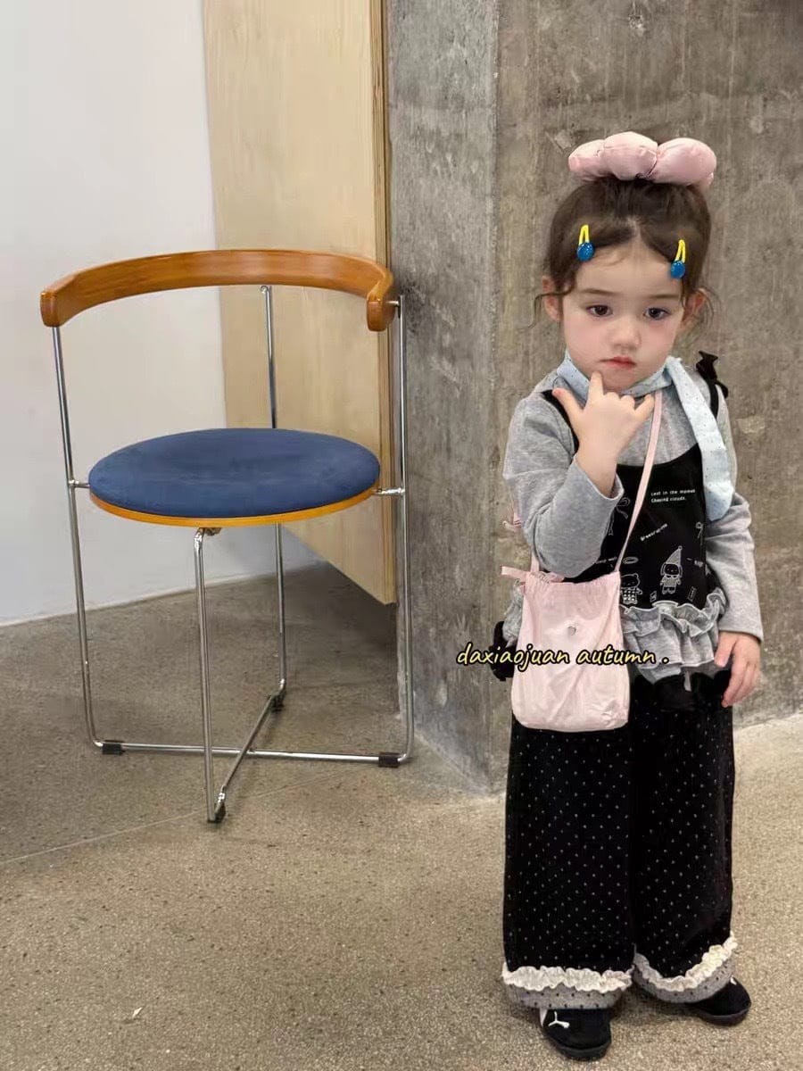 長袖Tシャツ フェイクレイヤードフリルキャミソールドッキング長袖Tシャツ【mh0011024】