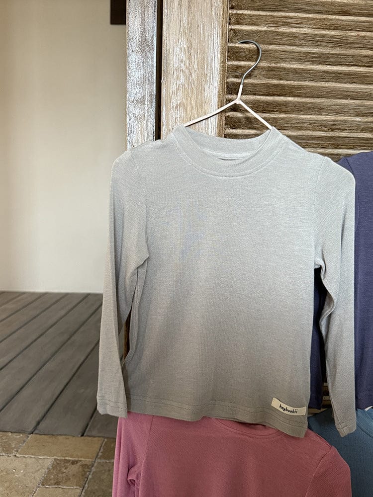 長袖Tシャツ ハイネックシンプルデイリー長袖Tシャツ【mh0011037】